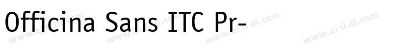 Officina Sans ITC Pr字体转换